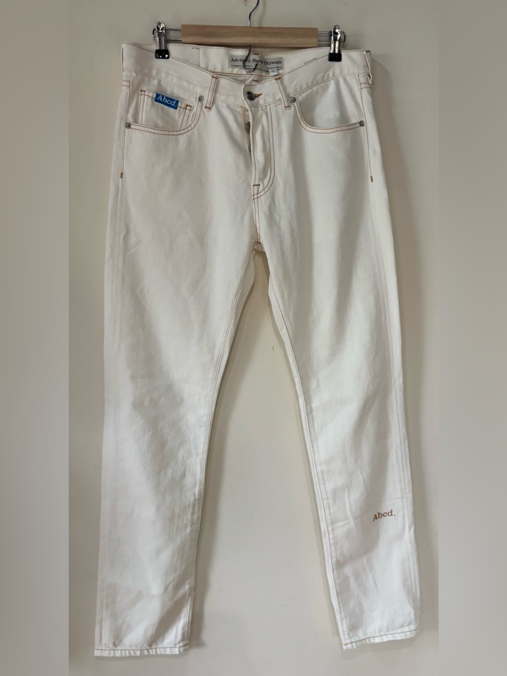 ADVISORY BOARD CRYSTALS ABCD. FIT B SLIM FIT JEAN - WHITE - Picture 8 of 8